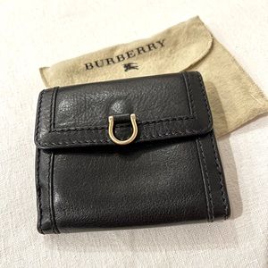 Burberry Black Leather Wallet